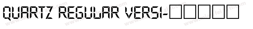 Quartz Regular Versi字体转换